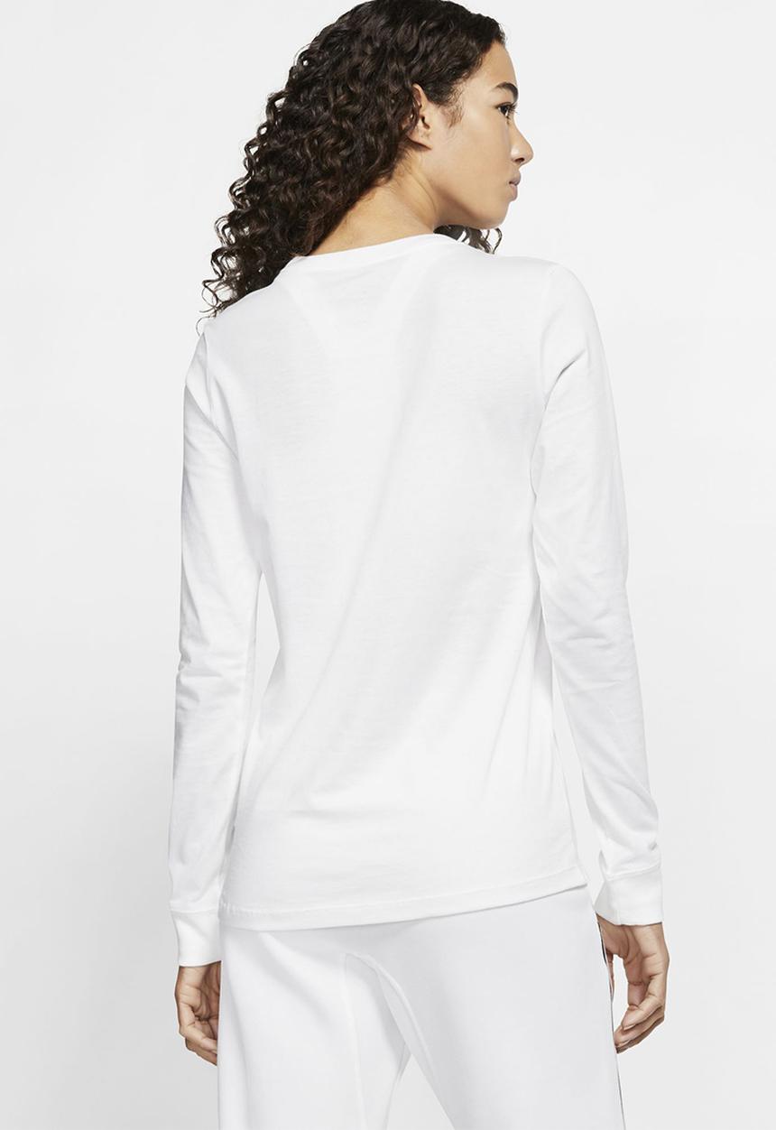 Nike - W nsw tee essntl ls icon ftr - white