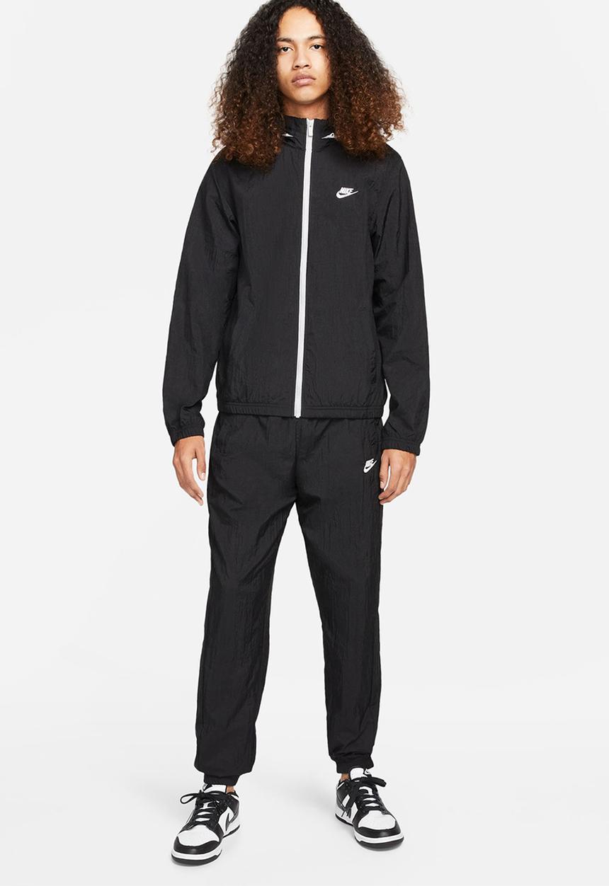 Nike - NSW  Essential Woven Tracksuit basic - black & white