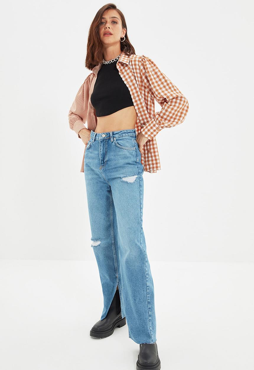 Koton - High waist 90's jeans - blue