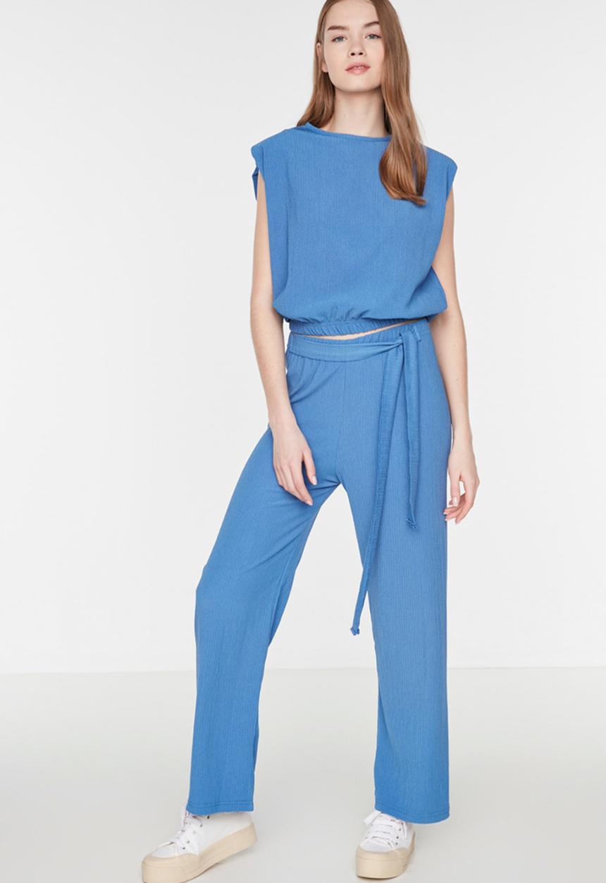 Koton - Wadding knitted bottom-top set - dark blue