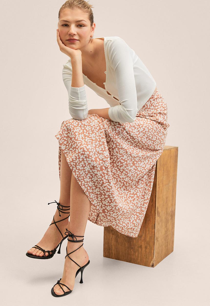 MANGO - Skirt bombay2 - brown