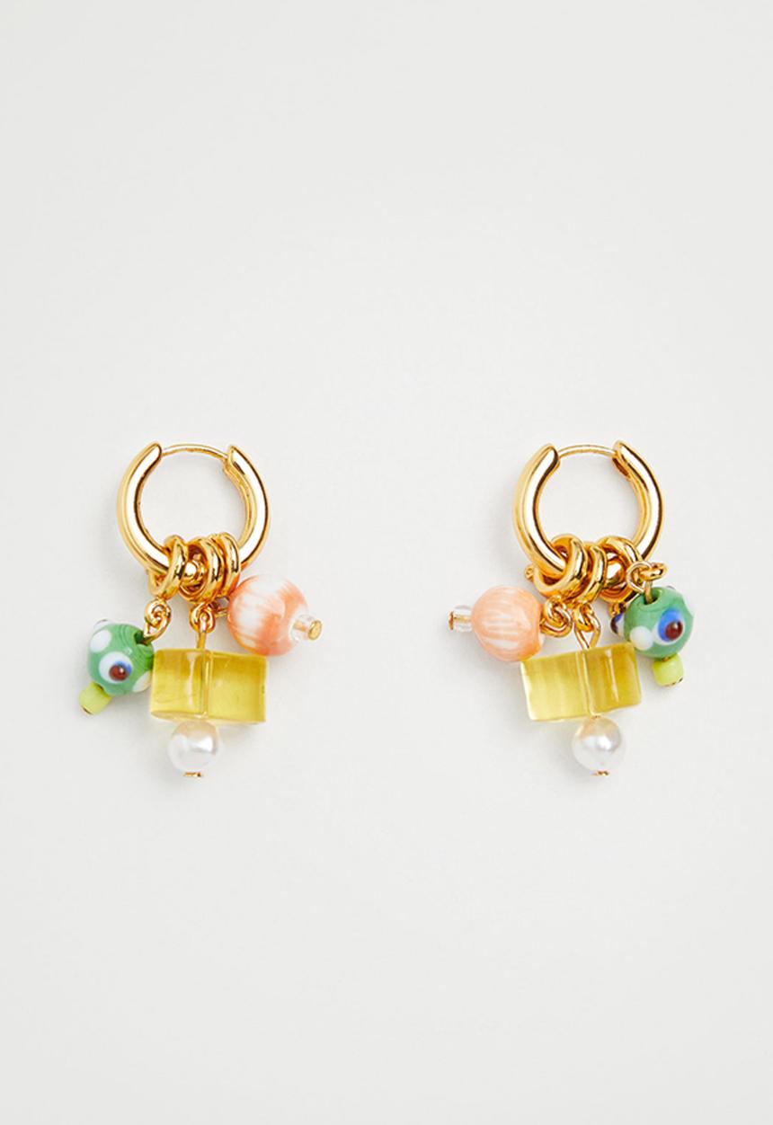 MANGO - Mixed pendant earrings - multi 