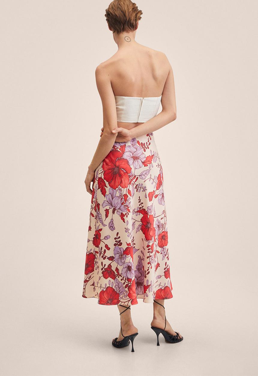 MANGO - Skirt love - red