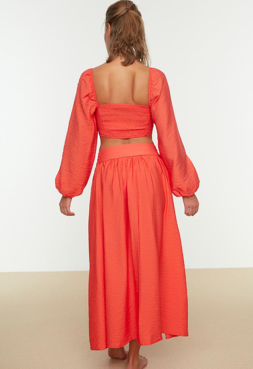 Trendyol - Print detail bottom-top set - red
