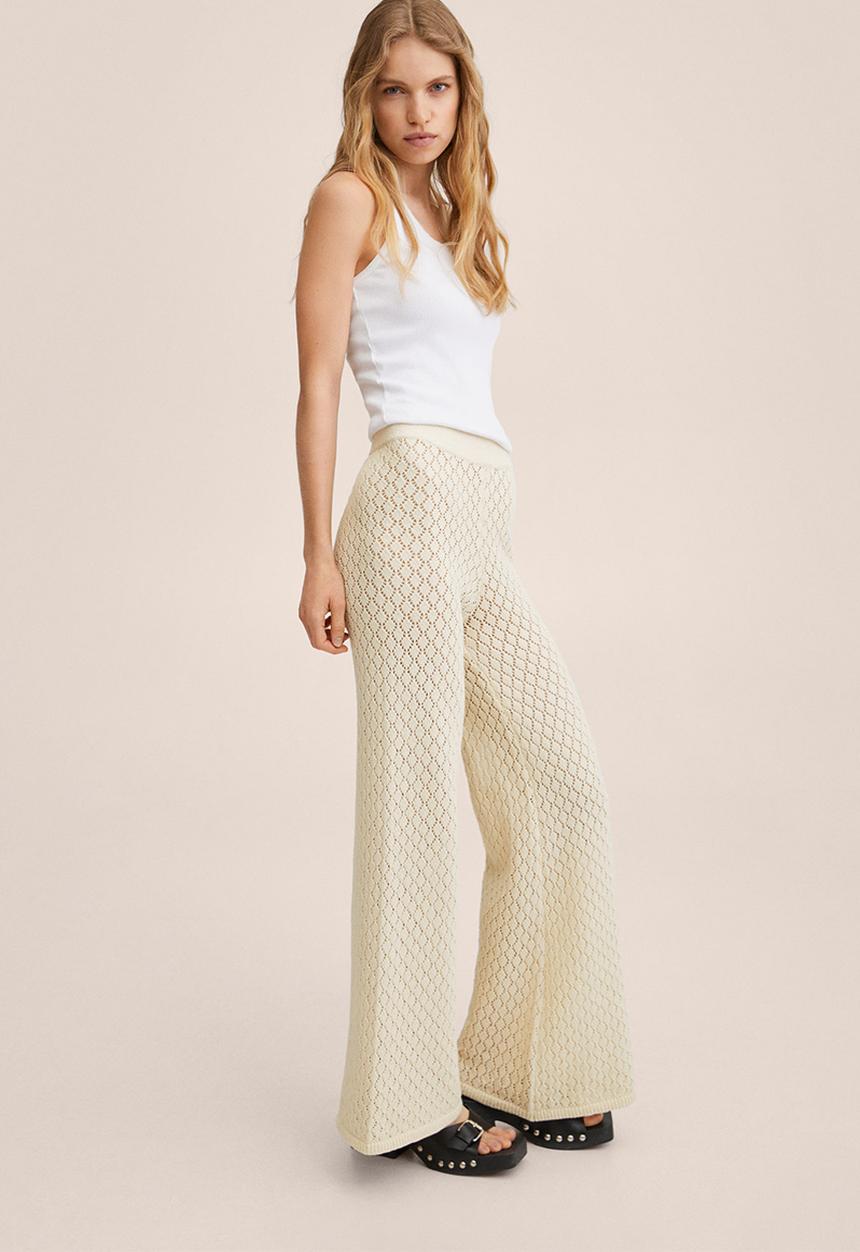 MANGO - Trousers figaro - light beige