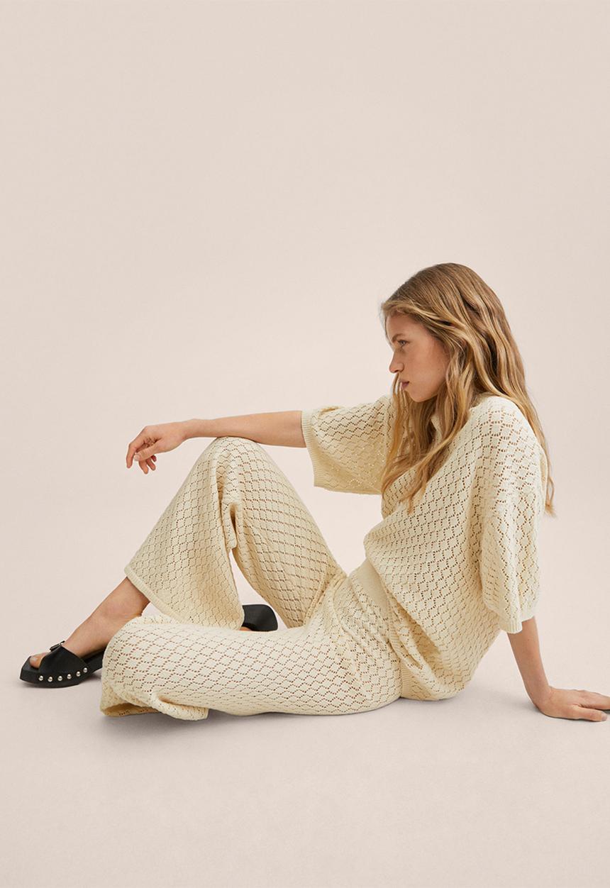 MANGO - Trousers figaro - light beige