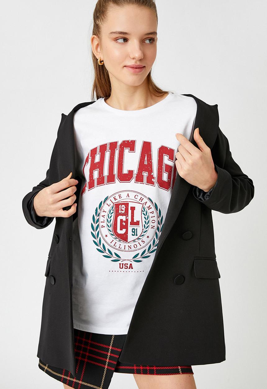 Koton - Printed T-shirt - ecru