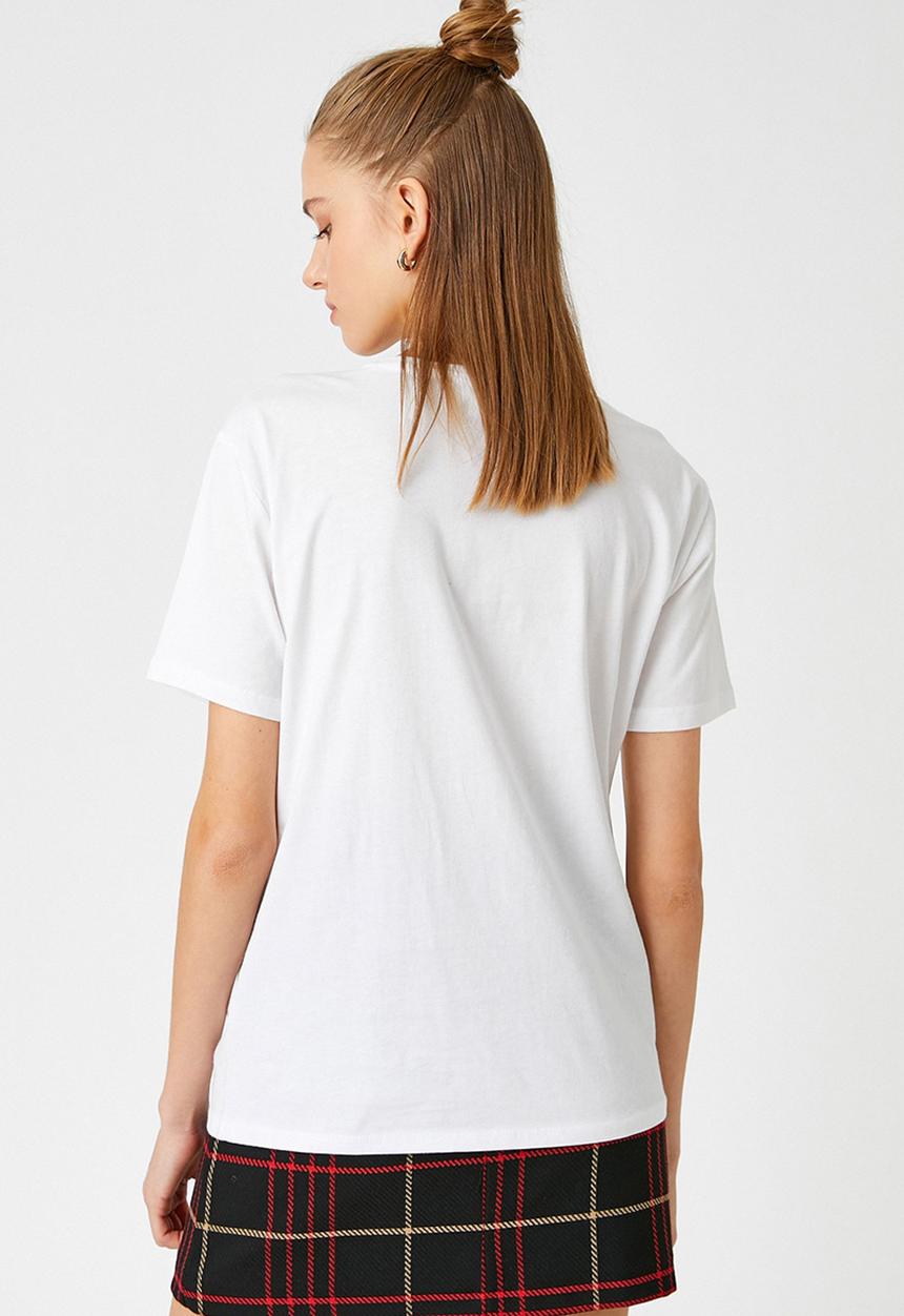 Koton - Printed T-shirt - ecru