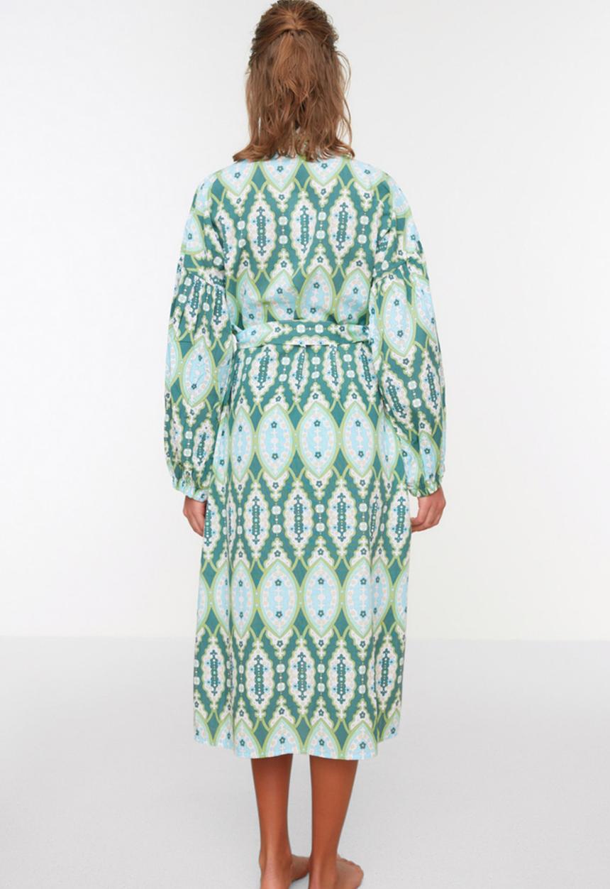 Trendyol - Ethnic patterned kimono kaftan - multi