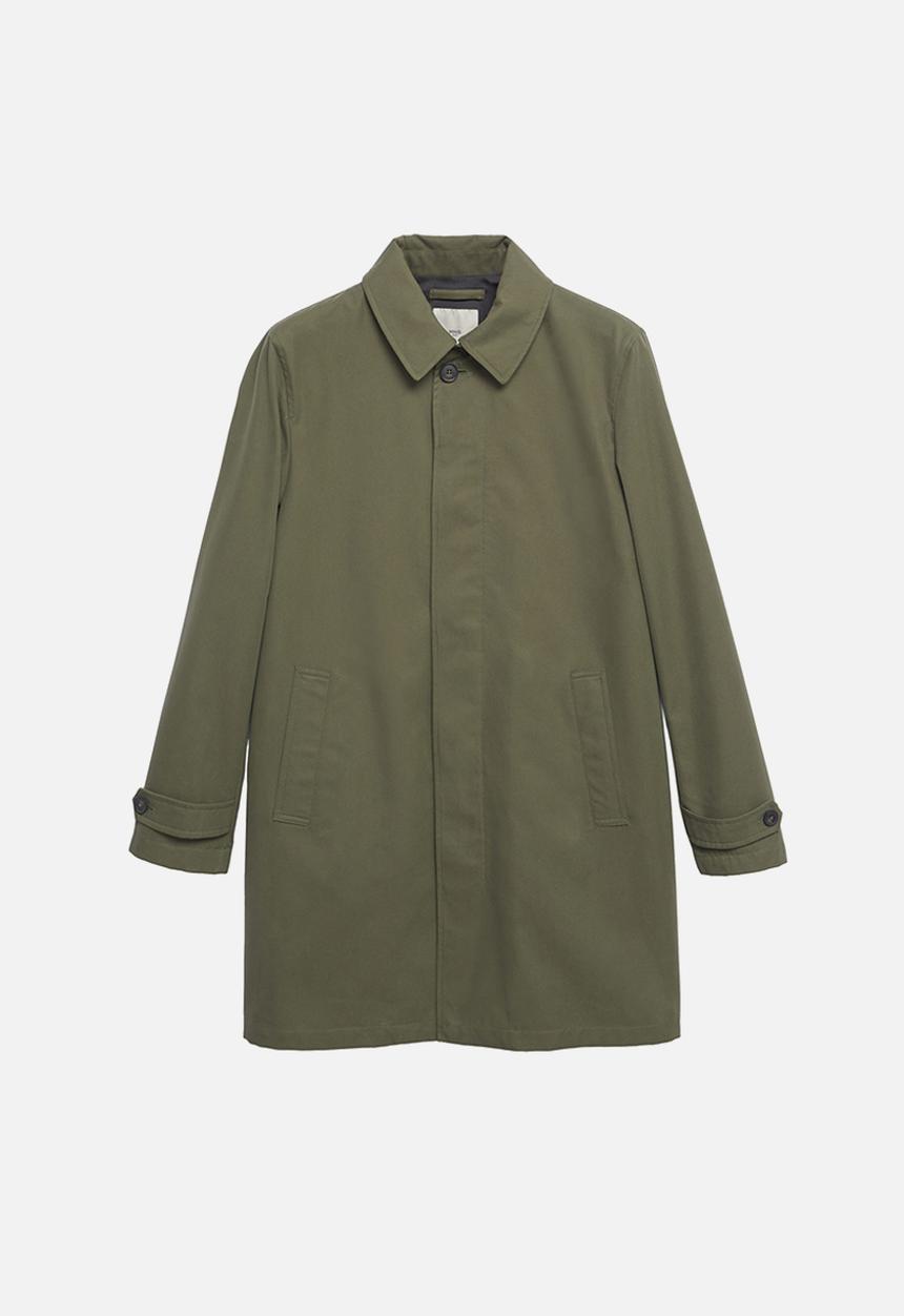 MANGO - Chayton long water repellent trench coat - Khaki 