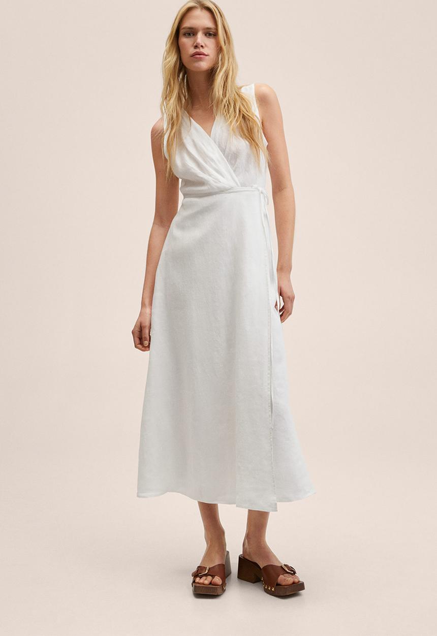 MANGO - Dress silve - white