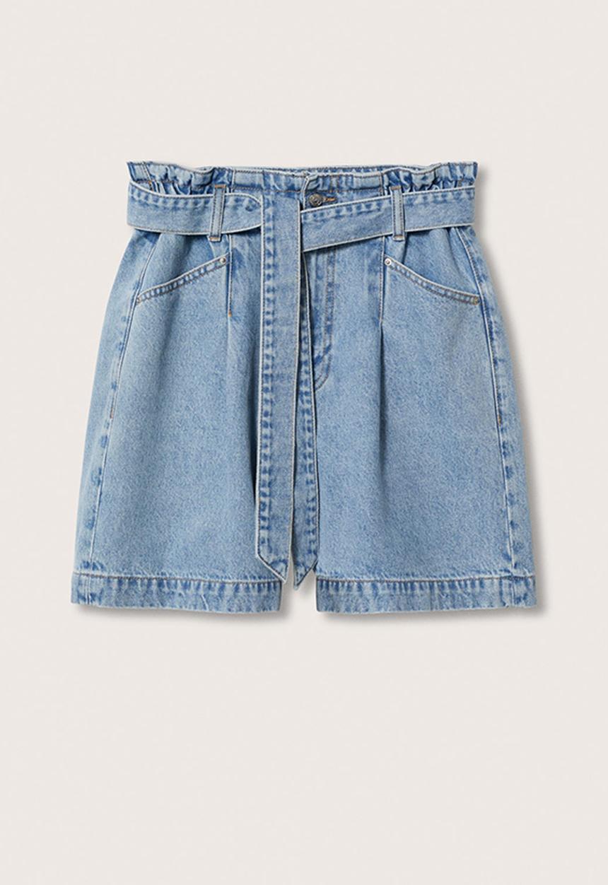 MANGO - Shorts ares - open blue