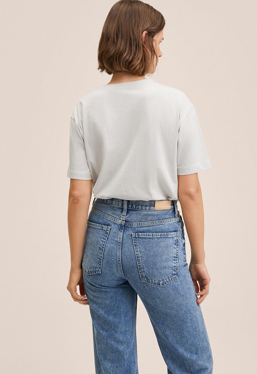MANGO - T-shirt pstjene - grey