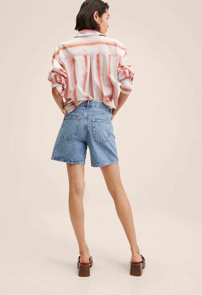 MANGO - Shorts zaida - open blue