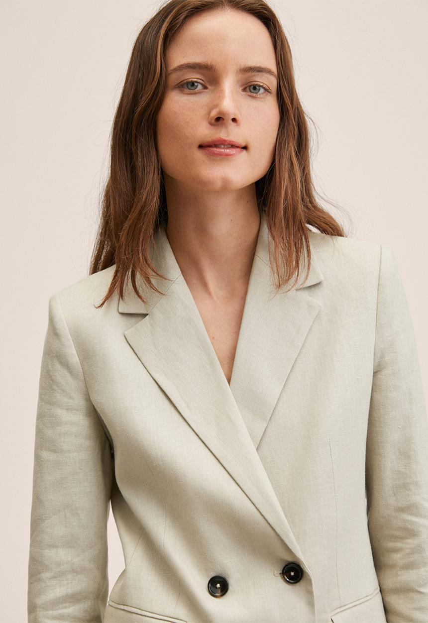 MANGO - Blazer tempoli - light pastel grey
