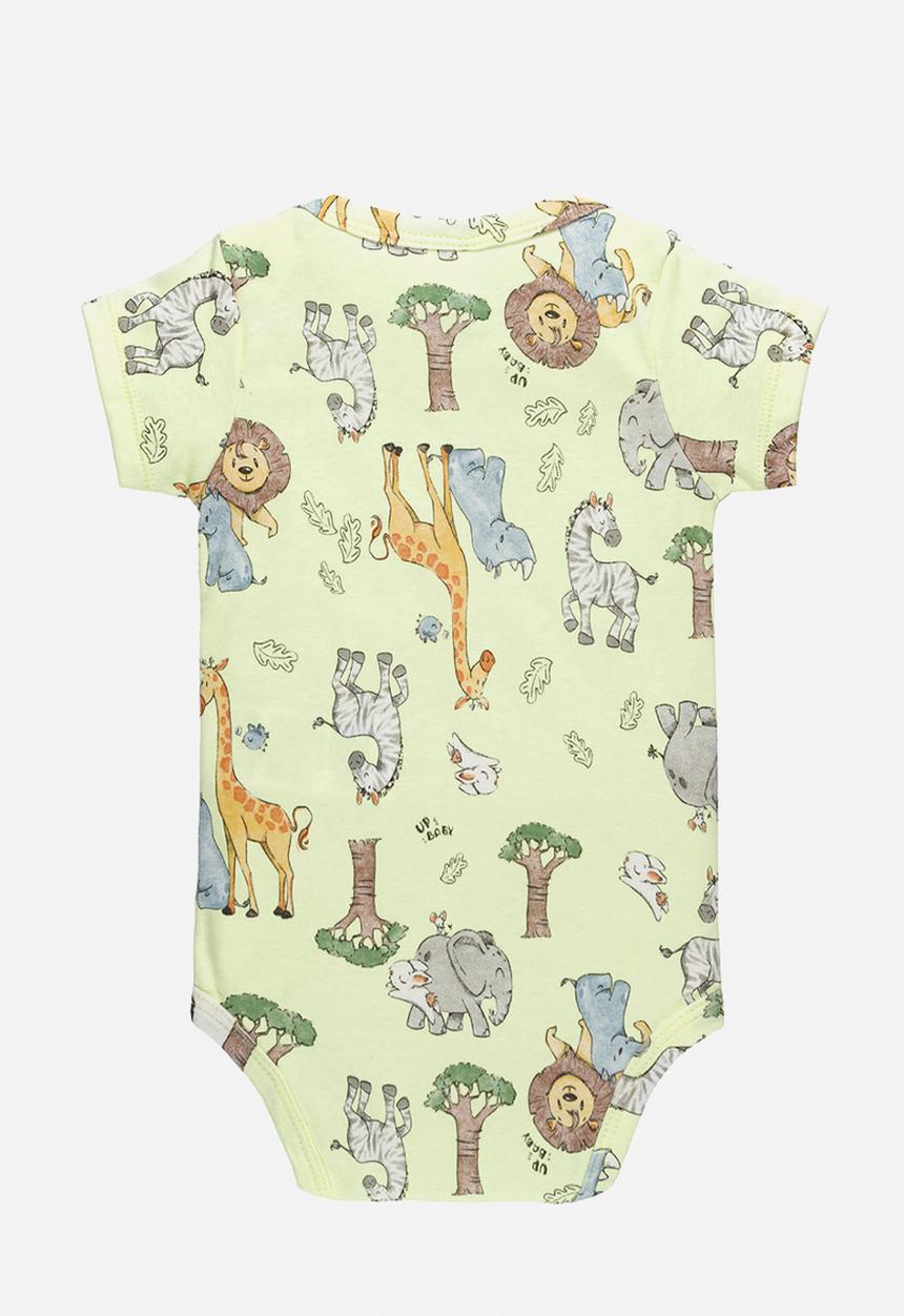 UP Baby - Cotton bodysuit - light yellow