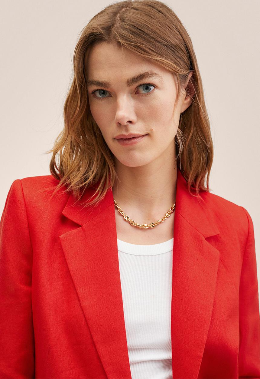 MANGO - Blazer tempoli - red