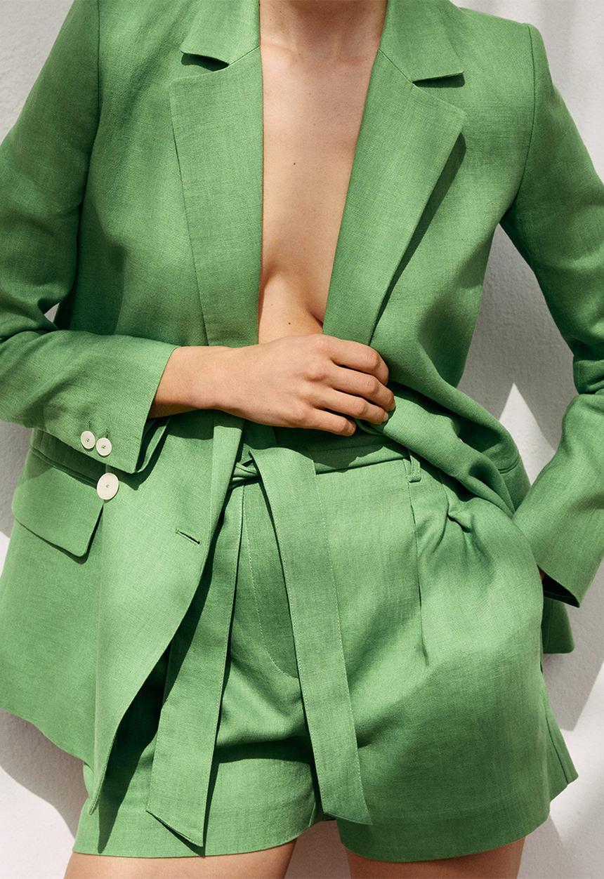 MANGO - Blazer ampa - green