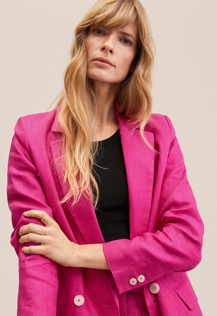 MANGO - Blazer ampa - bright pink