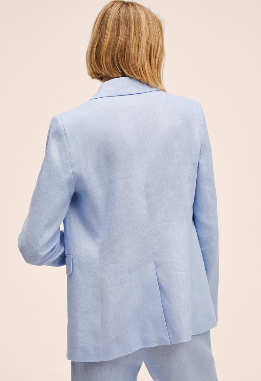 MANGO - Blazer boreli - light pastel blue