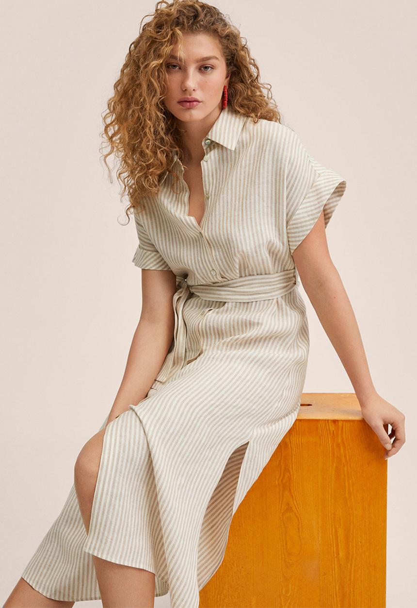 MANGO - Dress pampa - grey