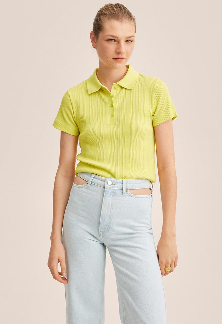 MANGO - Polo shirt diva1 - lime 