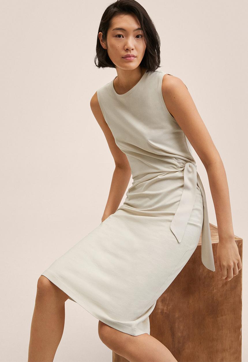 MANGO - Dress ferti2 - light pastel grey