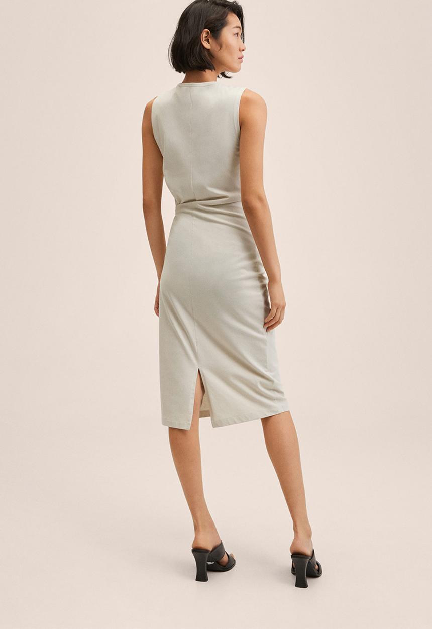 MANGO - Dress ferti2 - light pastel grey