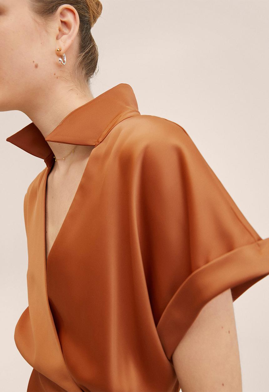 MANGO - Dress miami - brown