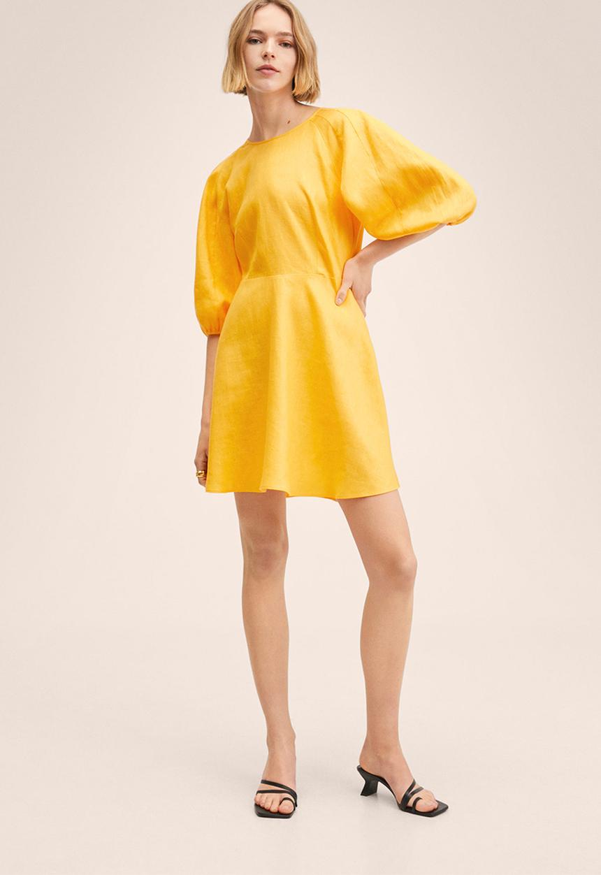 MANGO - Dress filipa - yellow
