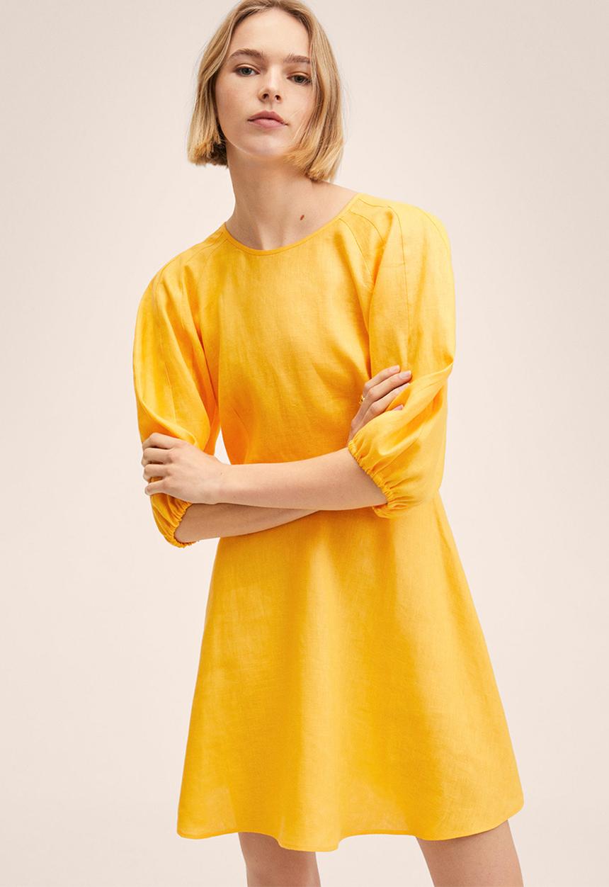 MANGO - Dress filipa - yellow