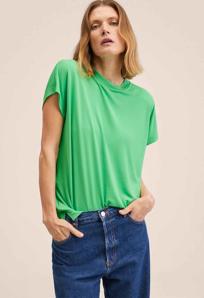 MANGO - T-shirt nica2 - green