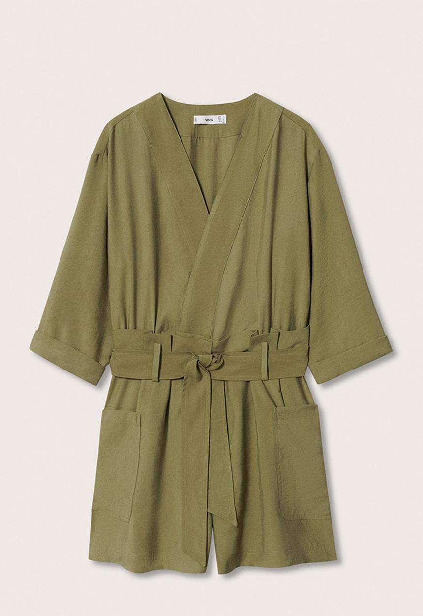 MANGO - Playsuit lobster - khaki