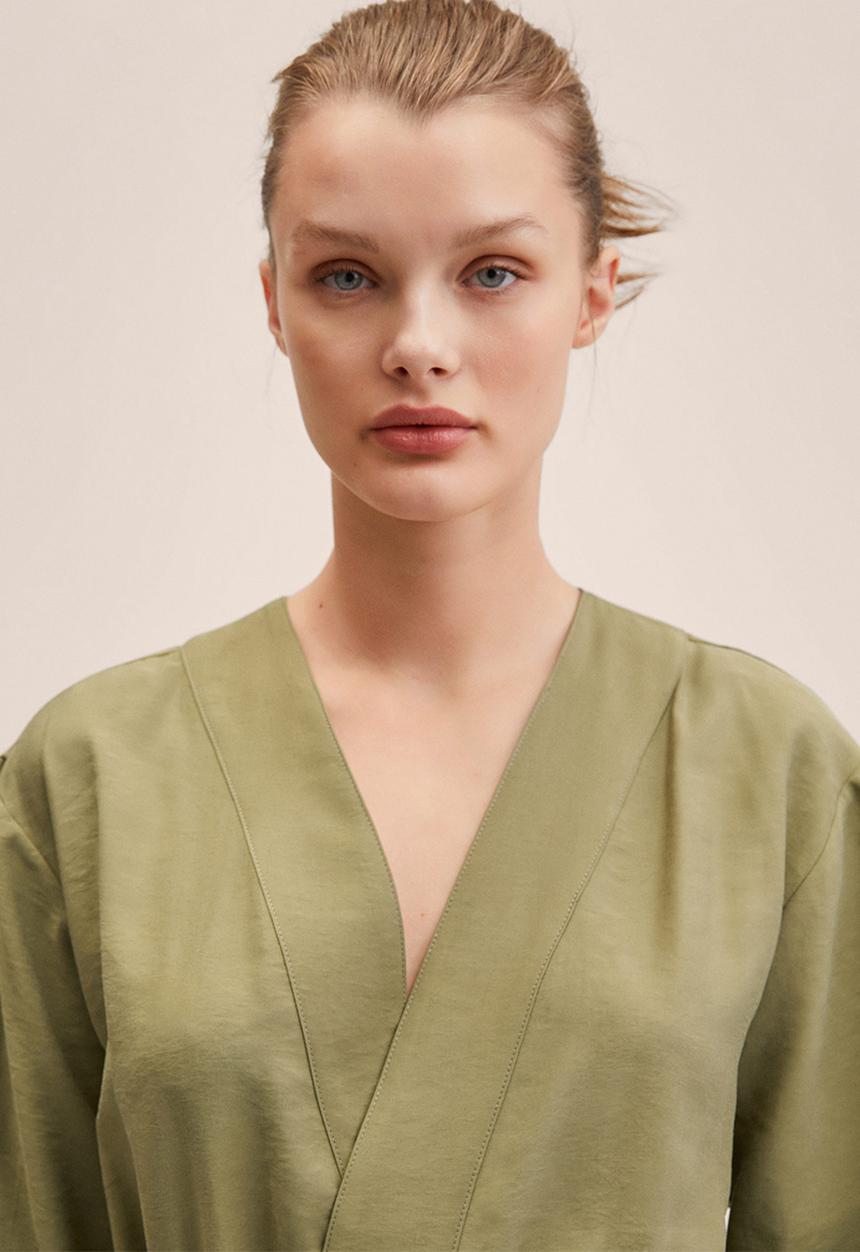 MANGO - Playsuit lobster - khaki