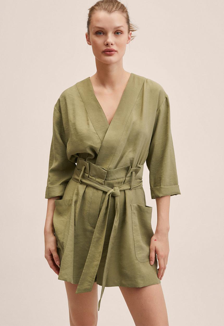 MANGO - Playsuit lobster - khaki