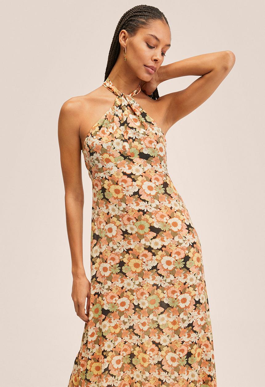 MANGO - Dress palace - orange