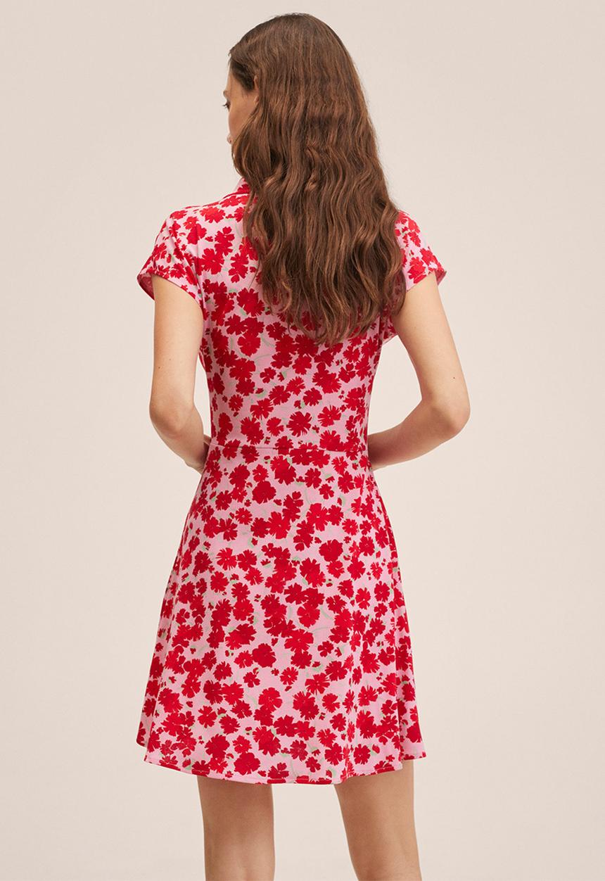 MANGO - Dress gali - medium red