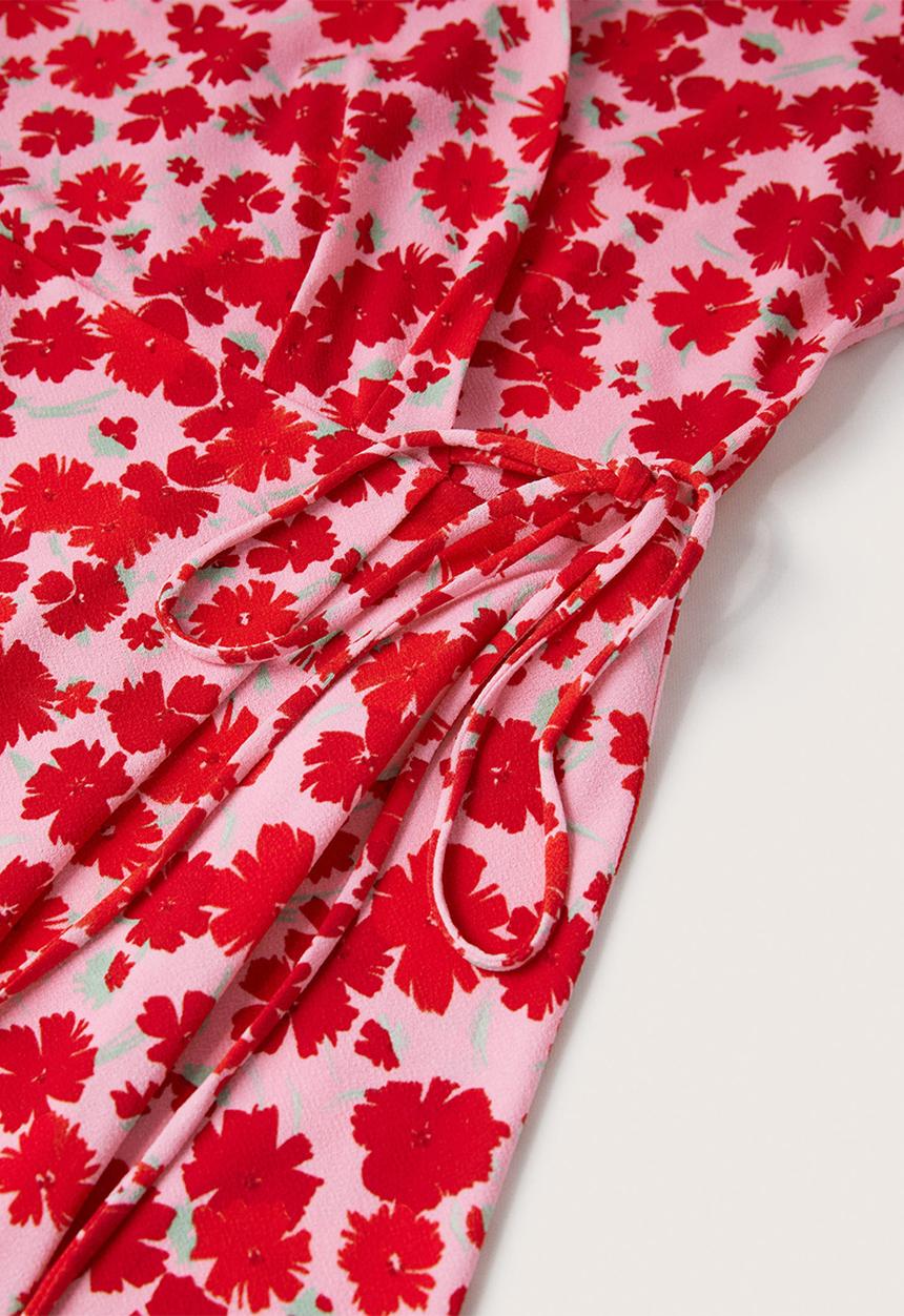 MANGO - Dress gali - medium red