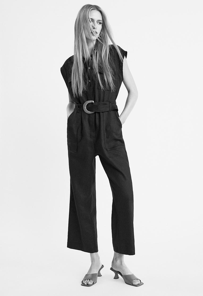 MANGO - One-piece suit conga - black