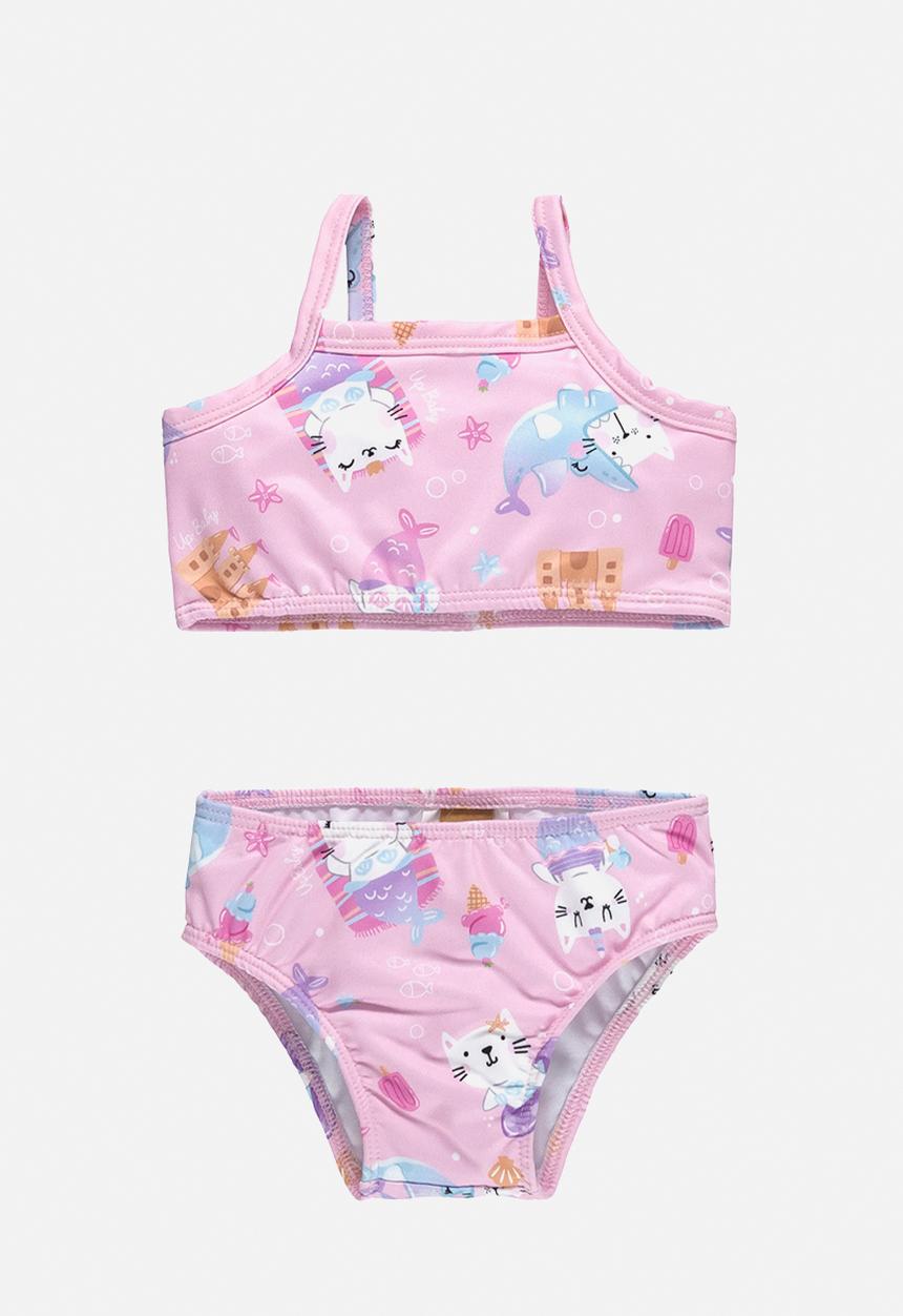 UP Baby - Upf 50+ protection swimming bikini - light pink