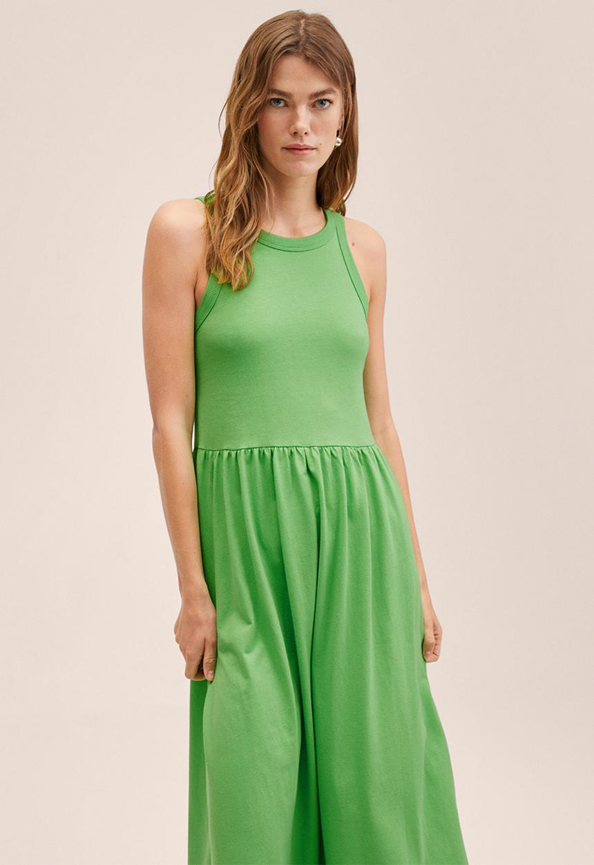 MANGO - Dress sando - green