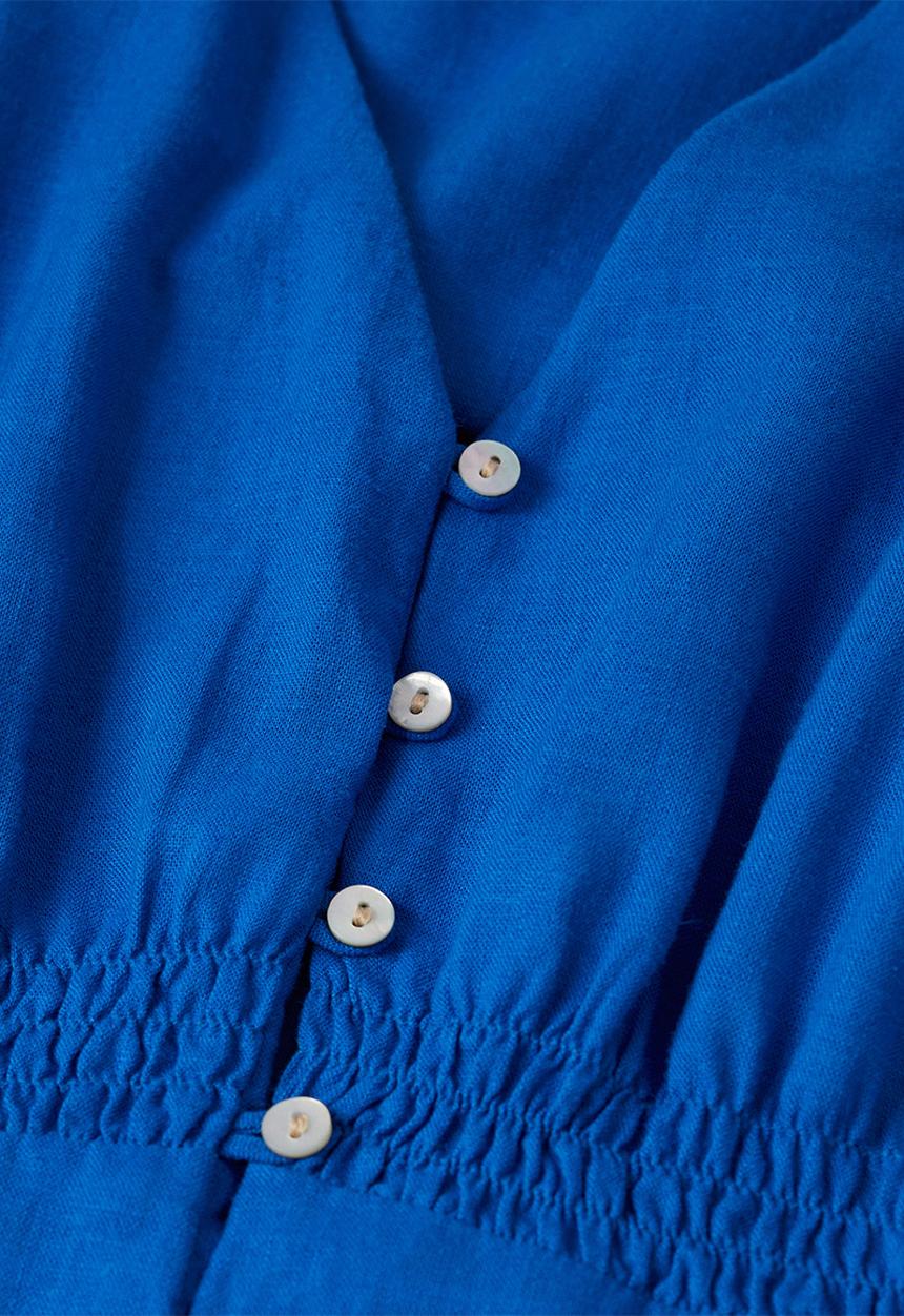MANGO - Dress red - medium blue