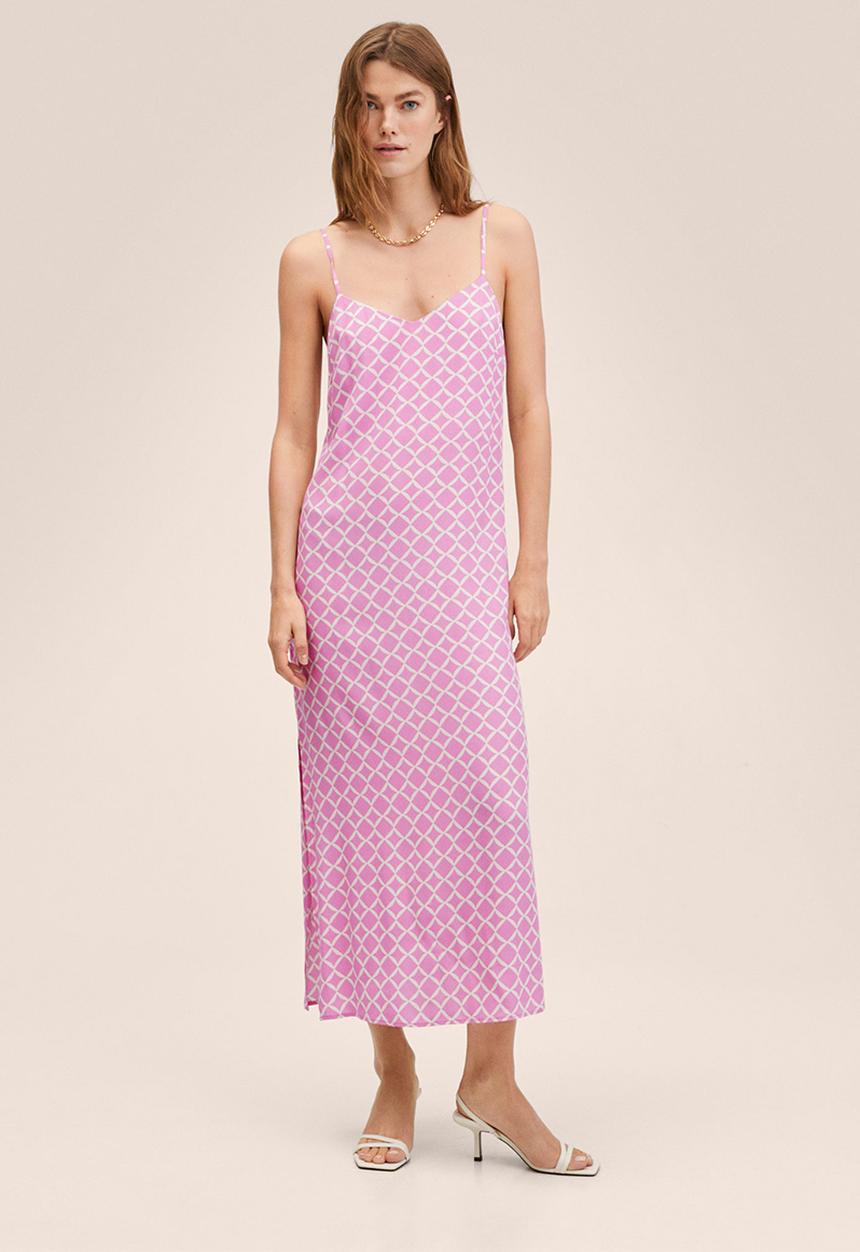 MANGO - Dress beady - pink