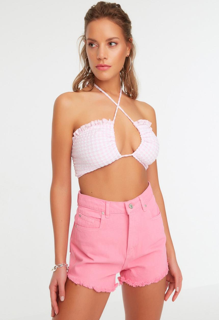 Trendyol - High waist shorts - pink