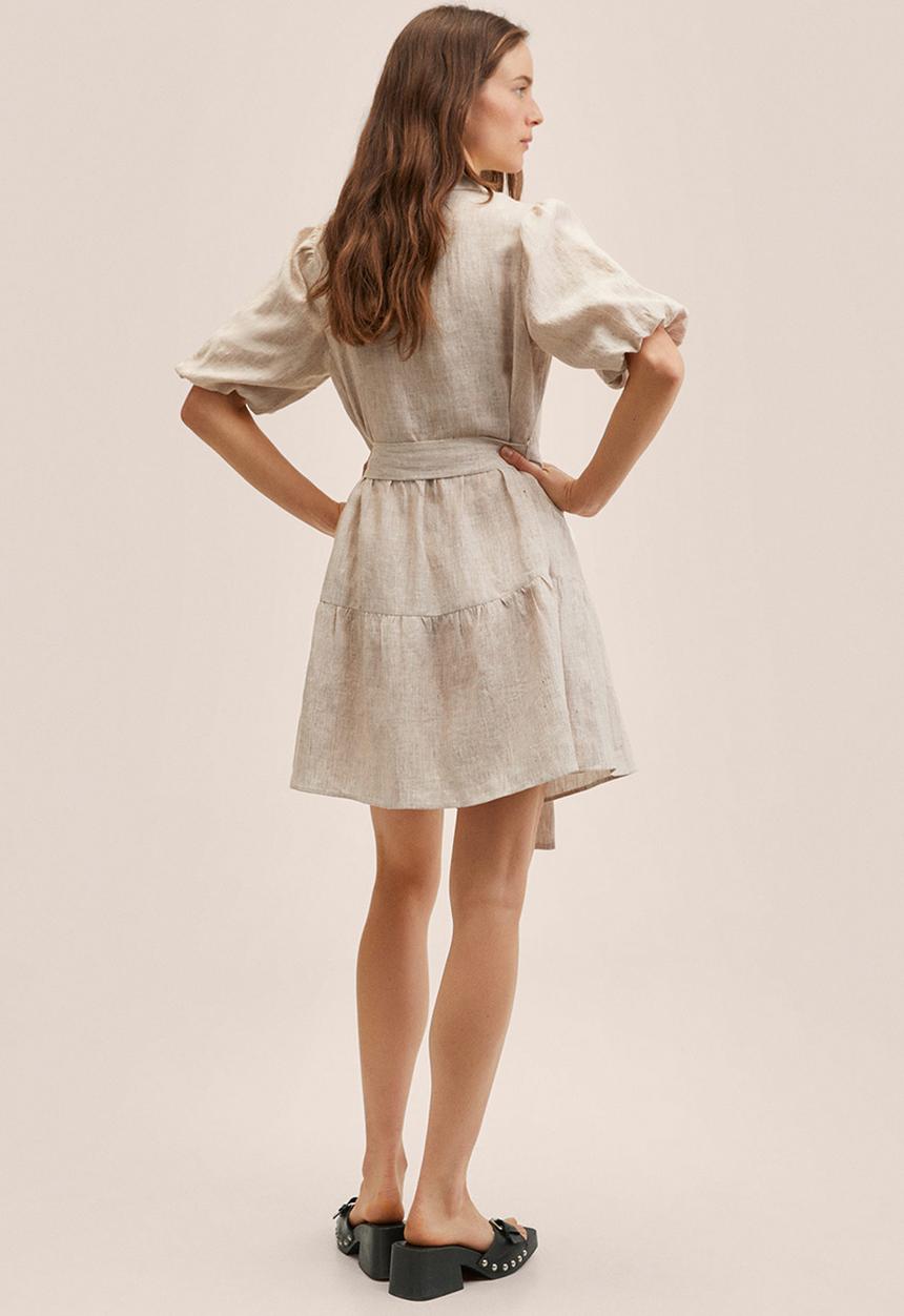 MANGO - Dress dolly - light beige