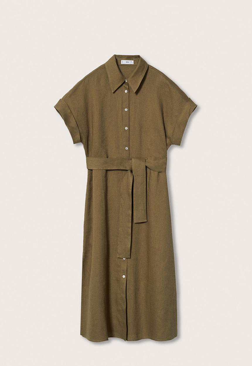 MANGO - Dress pampa - khaki