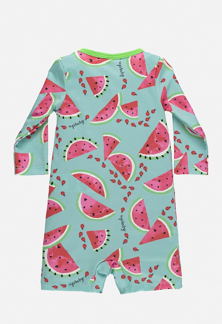 UP Baby - Upf 50+ protection romper - green