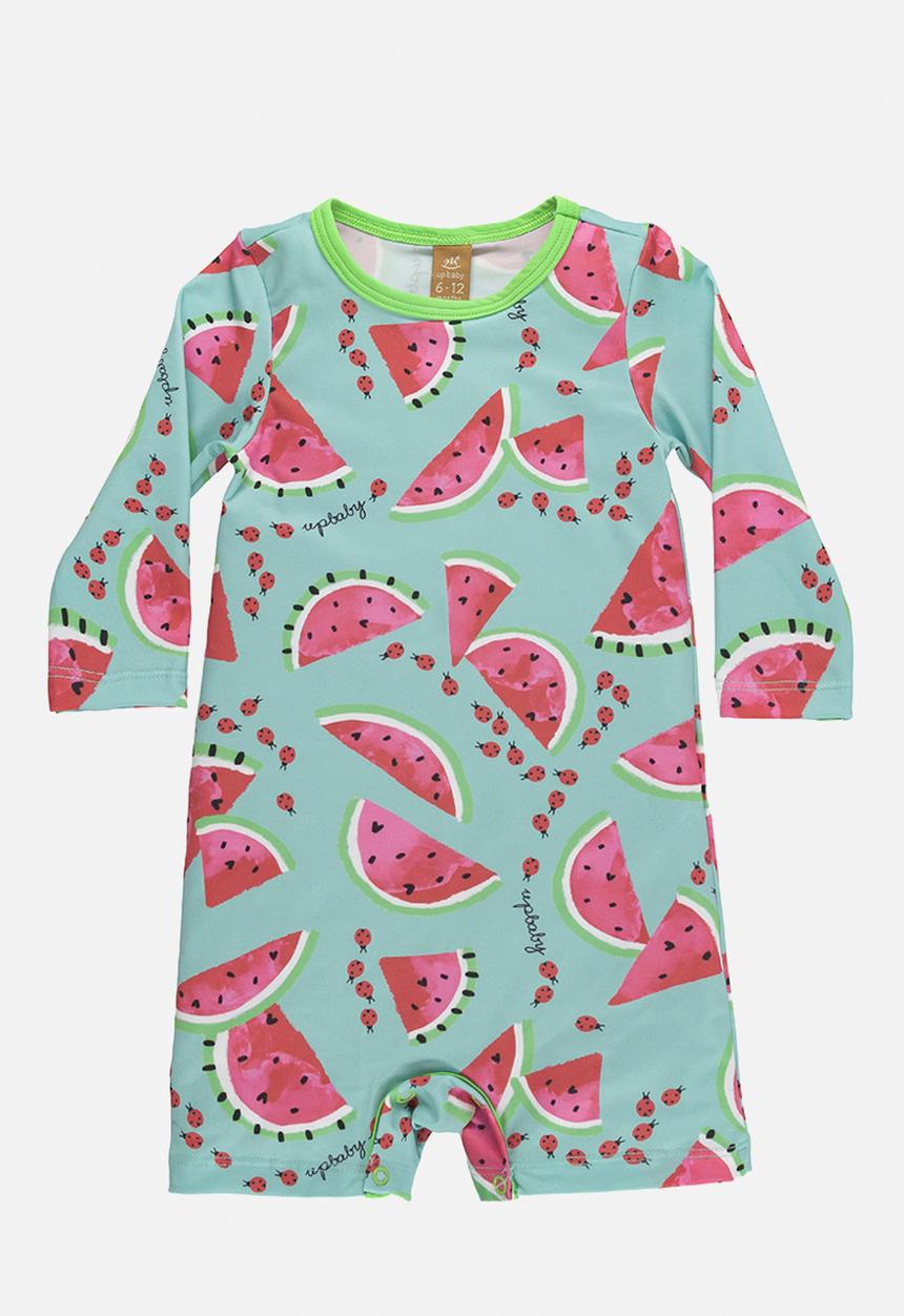 UP Baby - Upf 50+ protection romper - green