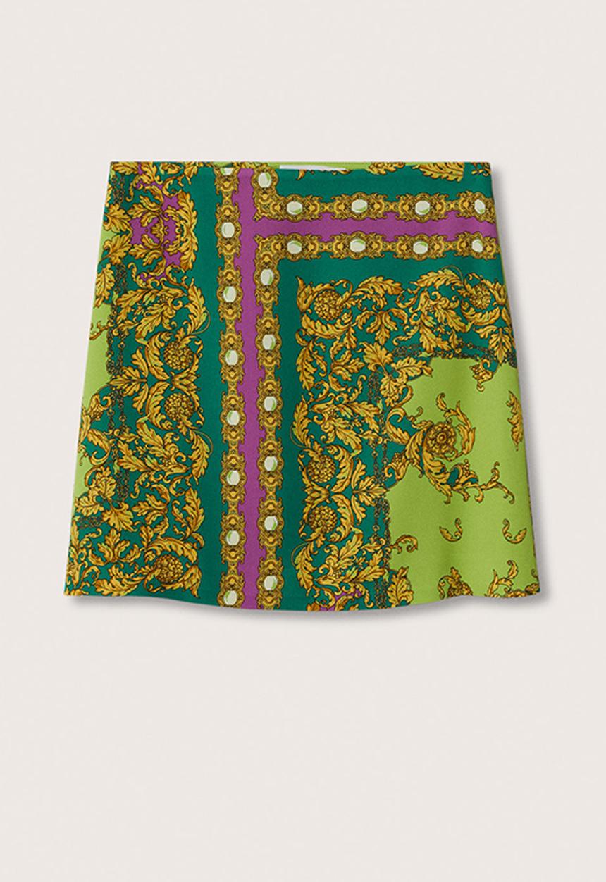 MANGO - Skirt gian - green