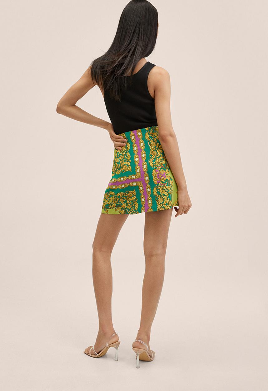 MANGO - Skirt gian - green